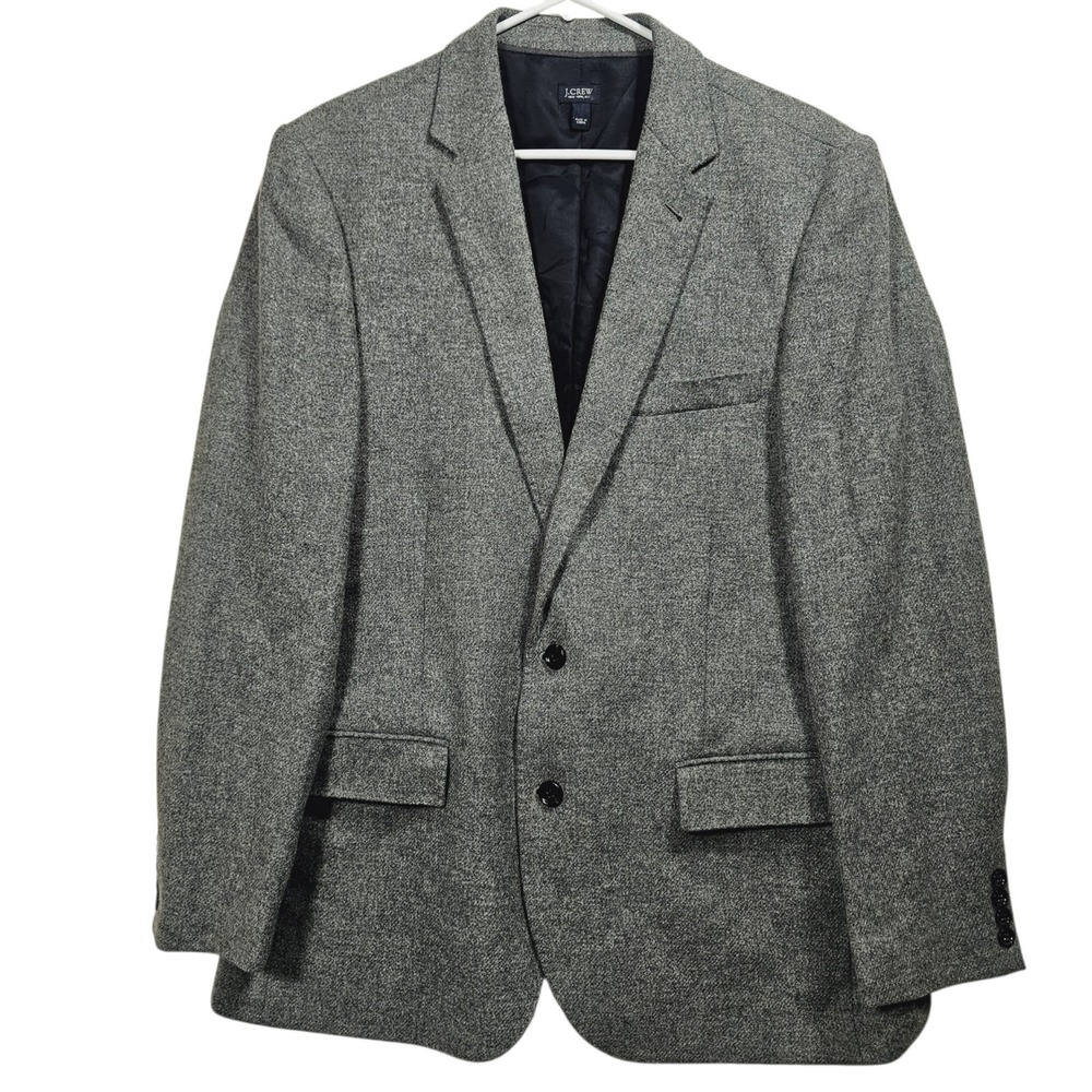 J Crew Ludlow Jacket English Wool Yorkshire Tweed Gray Blazer Mens Size 42 R